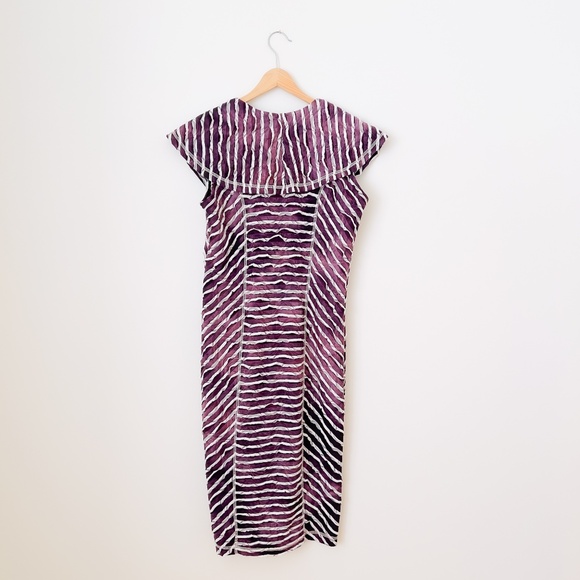 Vintage Purple Y2K Dress Very Stretchy Size Small-Medium Whimsigoth Distressed - Picture 5 of 14